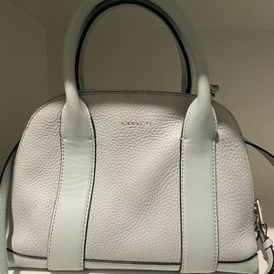 Coach baby blue leather purse